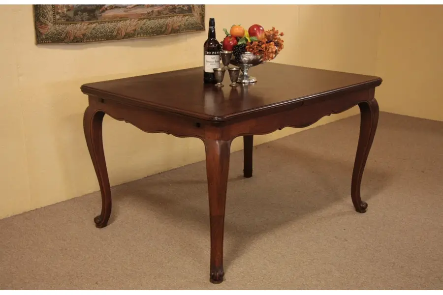 Photo of Country French Antique Oak Parquet Dining Table