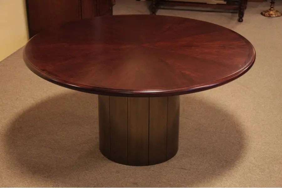 Photo of Conference or Dining Table, 5' Round Sunburst Top
