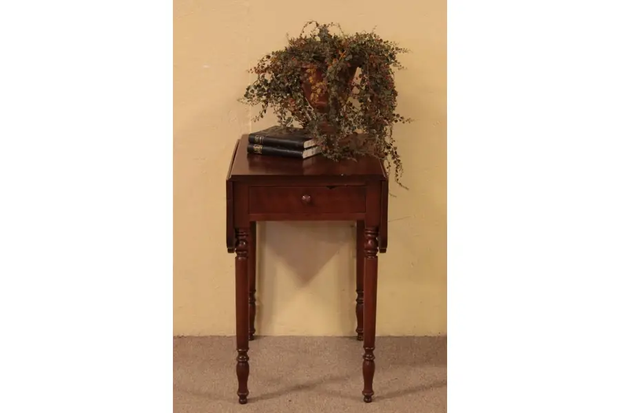 Photo of New England Country Sheraton Cherry Pembroke Table