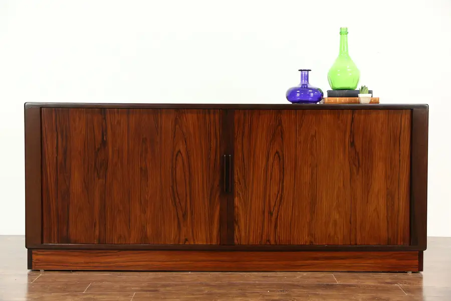 Photo of Rosewood Midcentury Modern Vintage Sideboard Credenza China Cabinet TV Console
