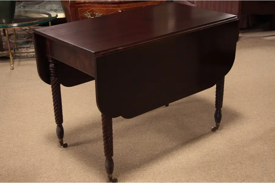 Photo of Sheraton Pembroke Dropleaf Mahogany Table 1825