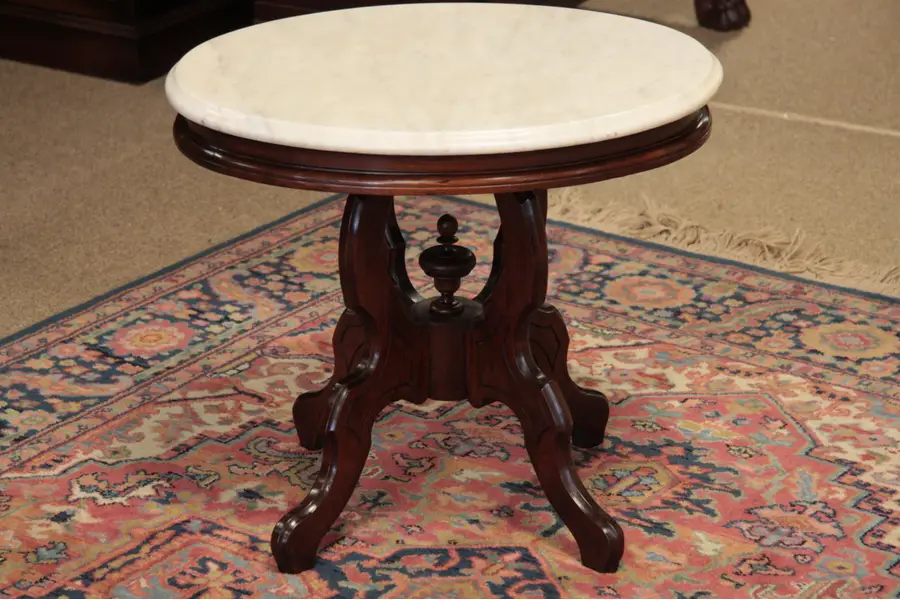 Photo of Victorian Oval Marble Coffee Table