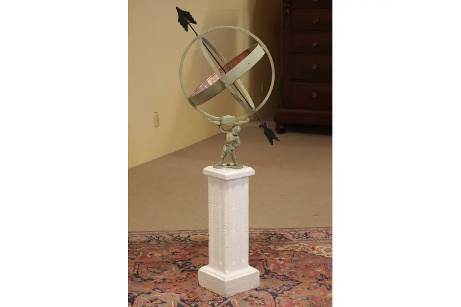 Photo of Atlas Art Deco Sundial, Stucco Base