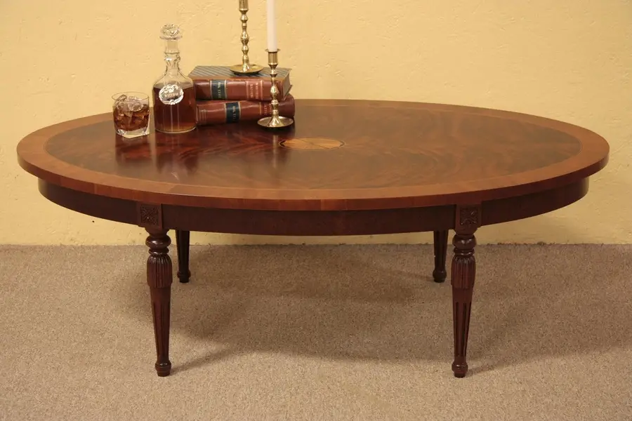 Photo of Georgian Mahogany with Marquetry Coffee Table