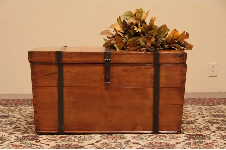 Photo of Country Pine Blanket Chest or Immigrant Trunk