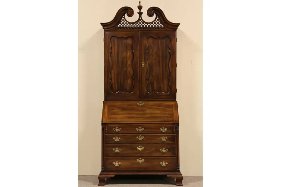 Photo of Statton Cherry Secretary Desk & Bookcase
