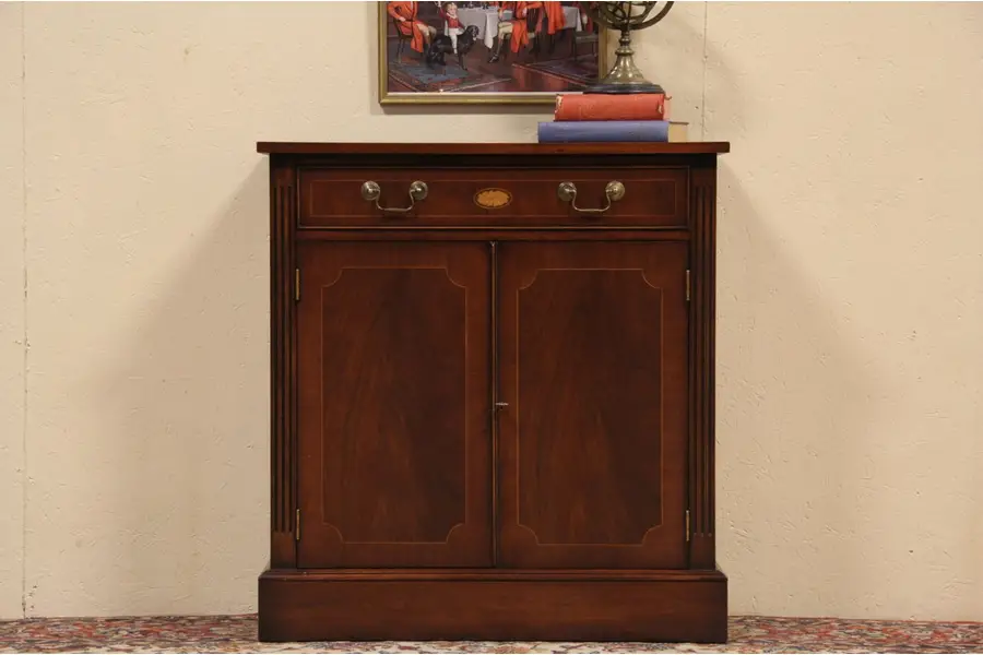 Photo of Traditional Georgian Hall Console Cabinet