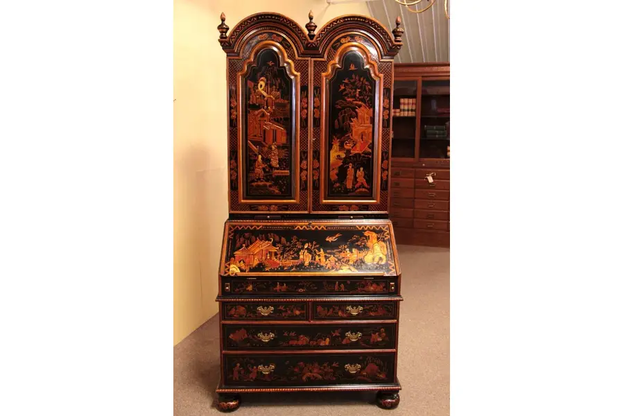Photo of Maitland Smith Chinoiserie Secretary Desk