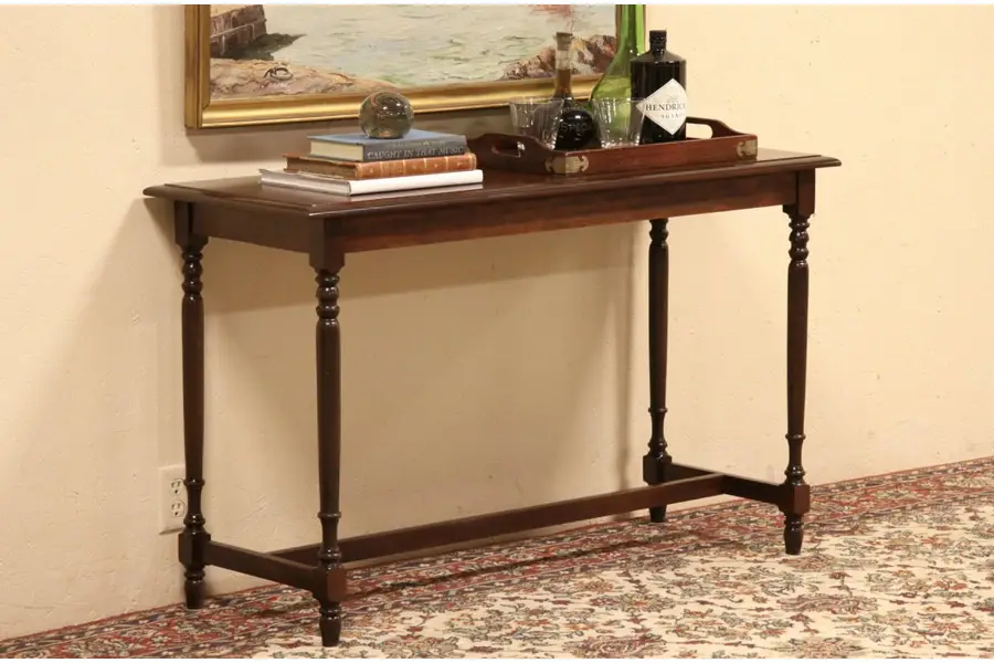 Photo of Sofa, Hall or TV Console Antique 1920 Table