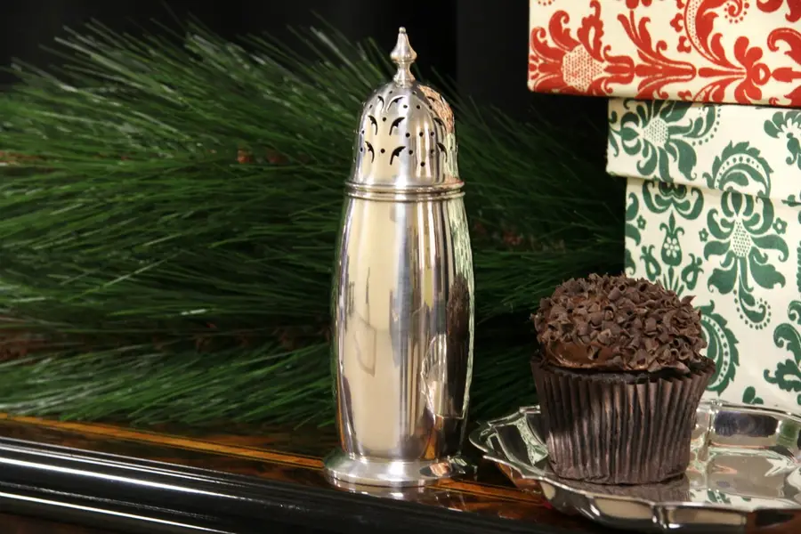 Photo of Muffineer Sterling Silver Sugar & Cinnamon Shaker