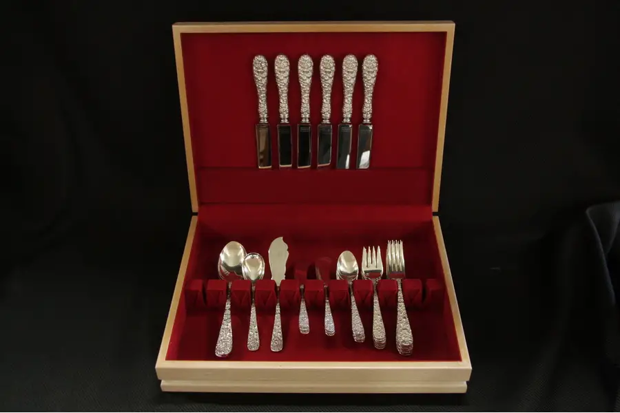 Photo of Stieff Rose Sterling Silver Flatware, 34 pc.