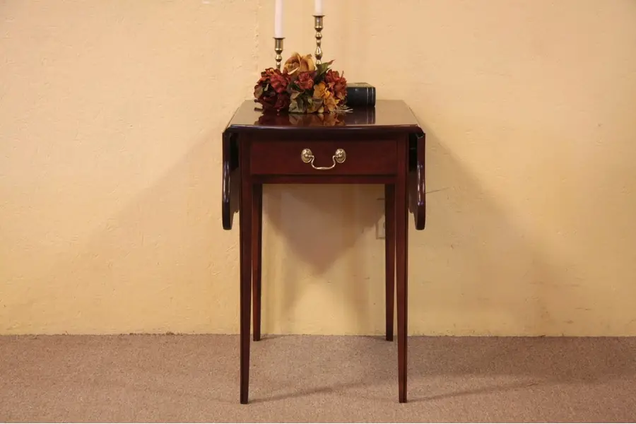 Photo of Councill Cherry Dropleaf Lamp or End Table