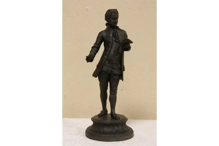Photo of Statue of Mozart, NY 1880 era Antique