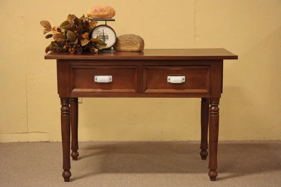 Photo of Victorian Baker's Pastry Chef Dropleaf Table