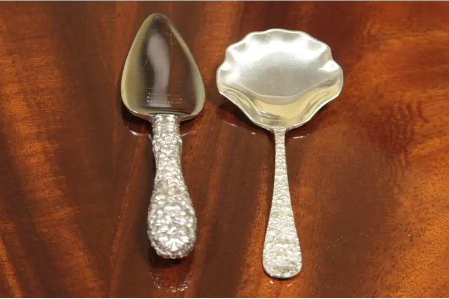 Photo of Kirk Stieff Repousse Sterling Serving Pieces