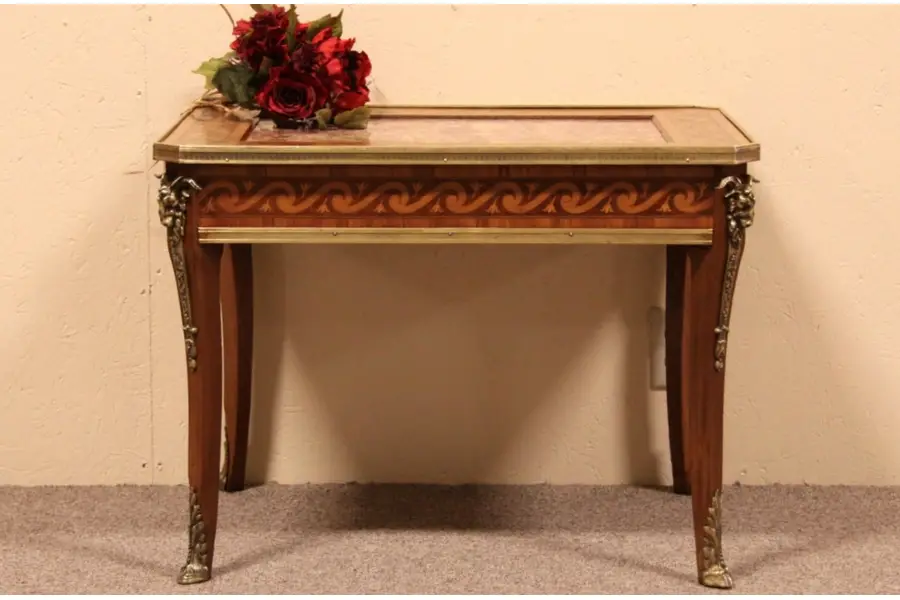 Photo of French Marble & Marquetry Coffee Table, Rams