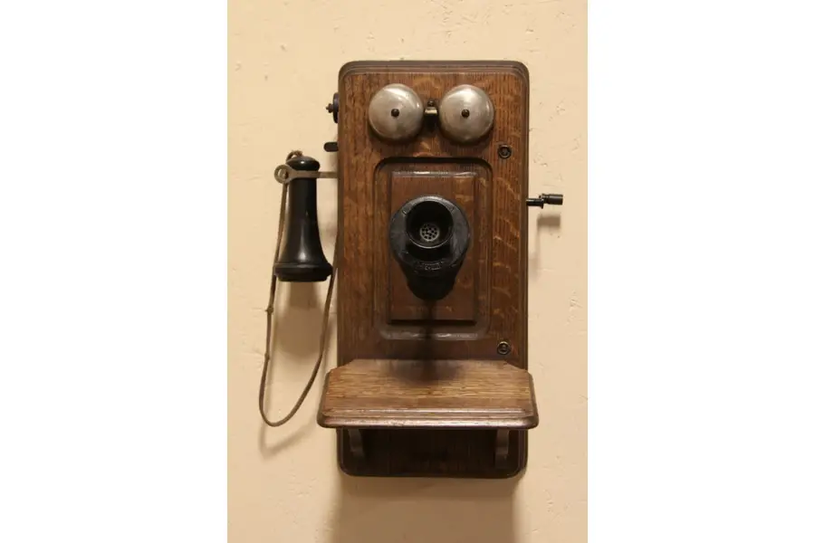 Photo of Monarch Chicago Oak Antique 1900 Wall Telephone