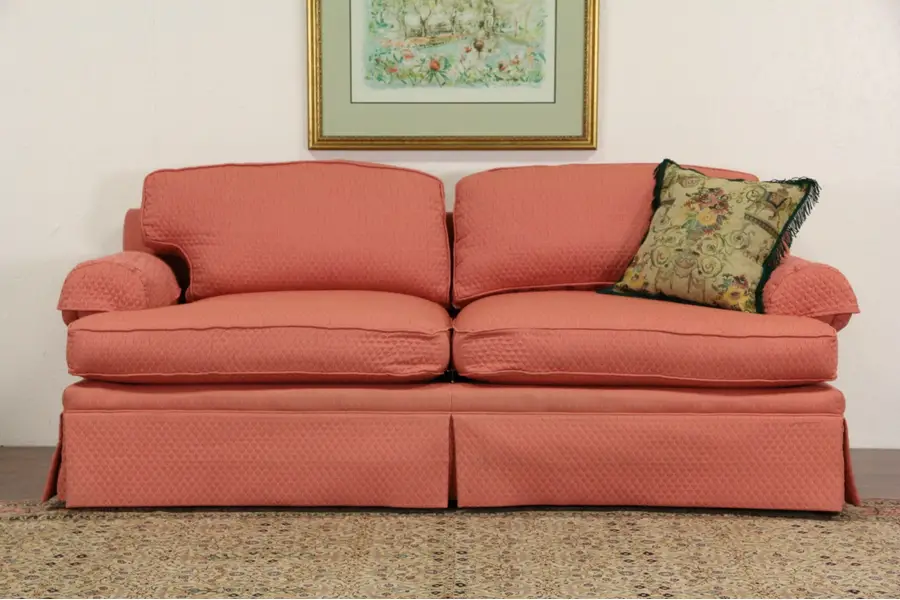 Photo of Milling Road by Baker Signed Vintage 2 Cushion Sofa