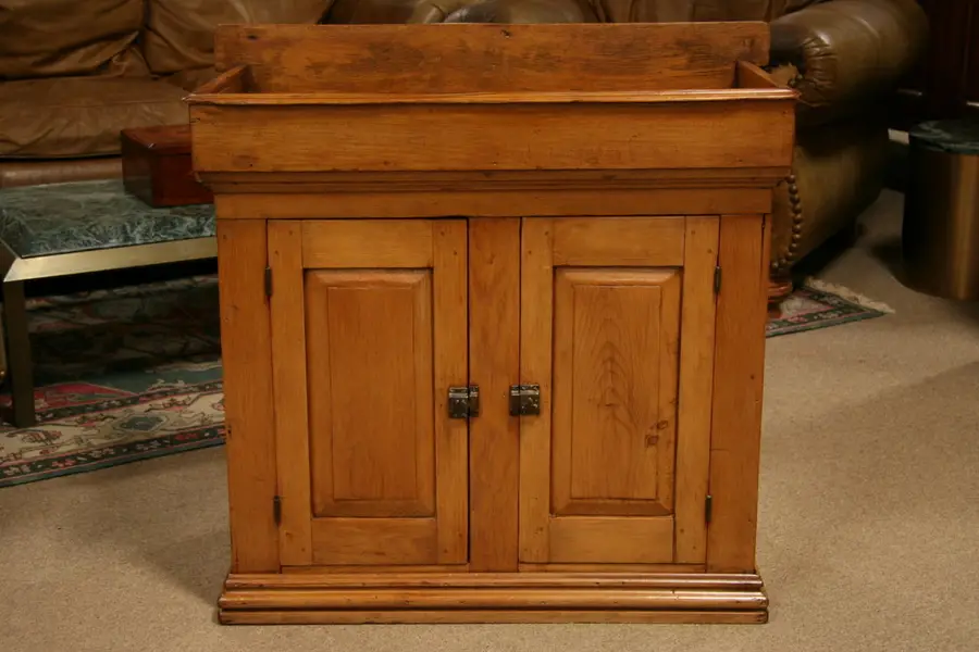 Photo of Primitive Country Pine Antique Dry Sink, 1850