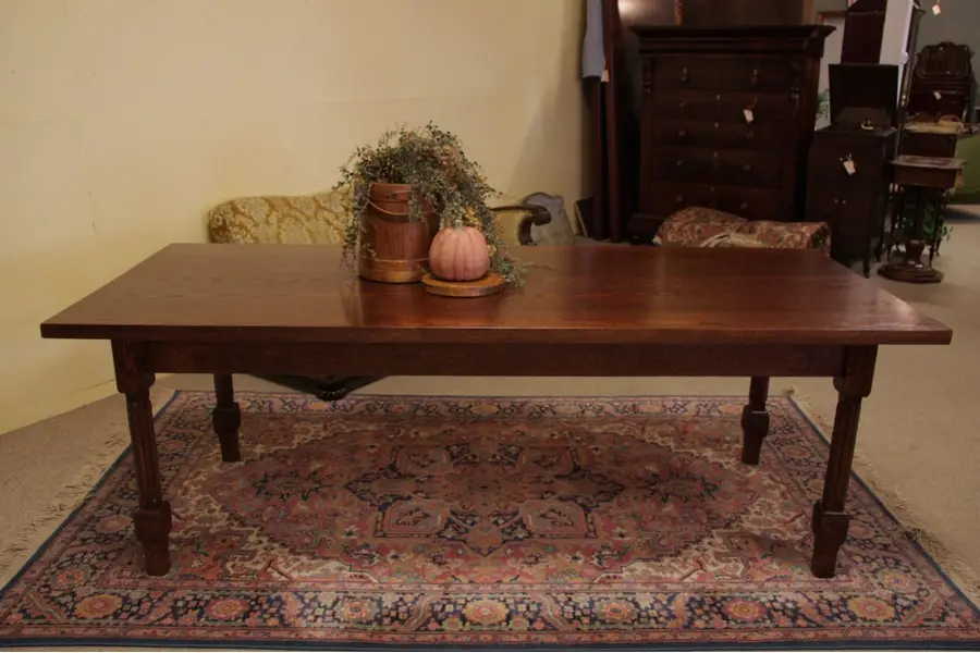 Photo of Victorian Oak 7'8" Library or Dining Table