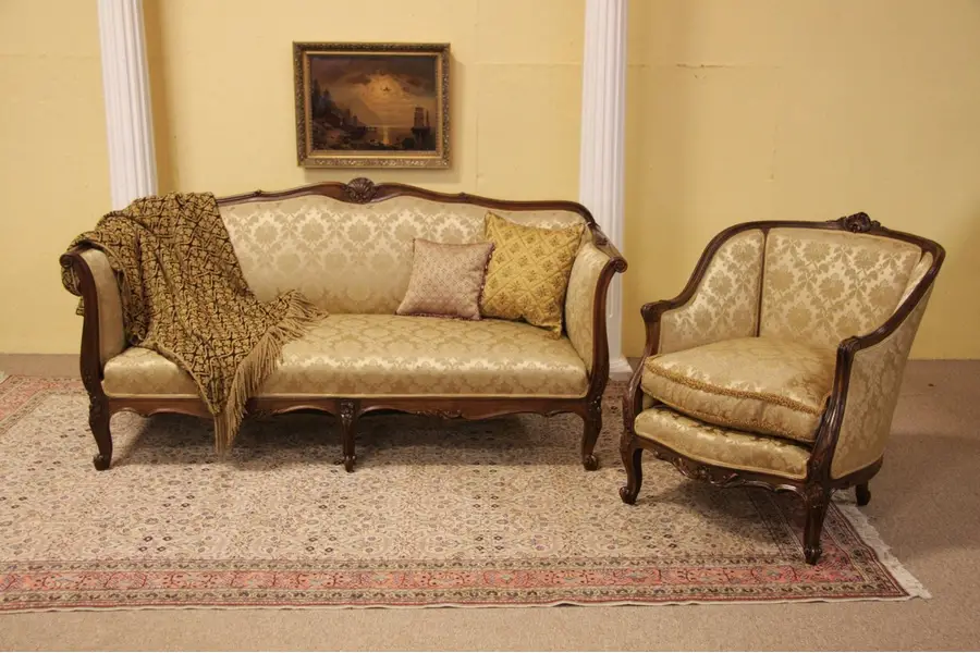 Photo of Carved French Antique Armchair