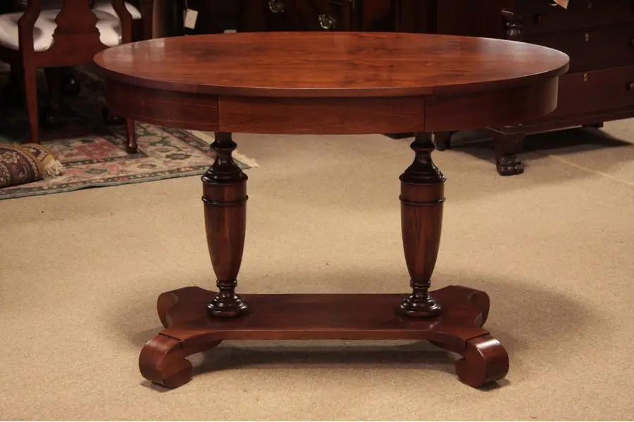 Photo of Oval Antique Library or Hall Table