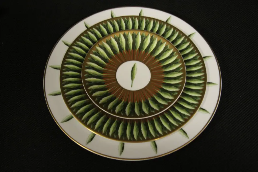 Photo of Deshoulieres Limoges 3 China Plates Jardin de Florence Pattern