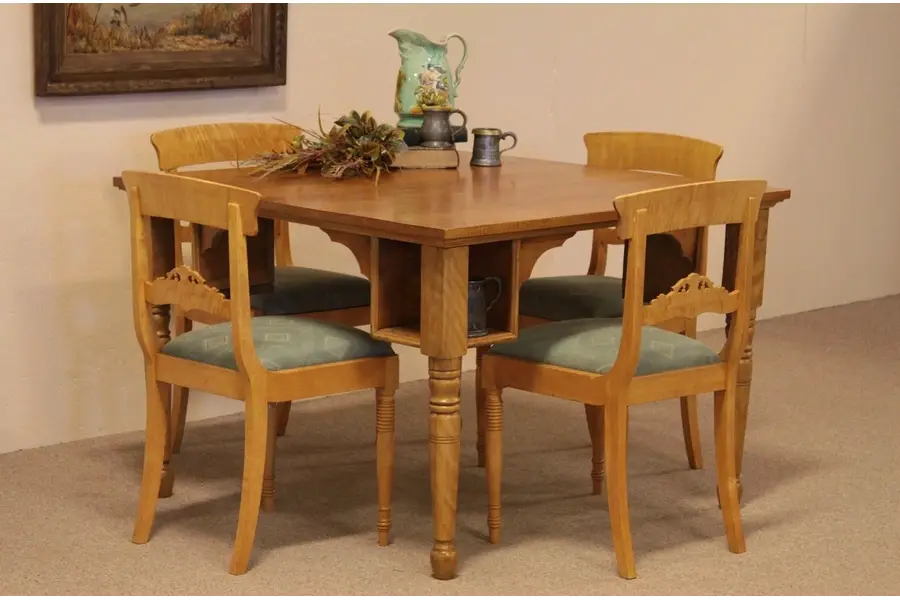 Photo of Tiger Maple Pub, Tavern Game Table with Mug Shelves