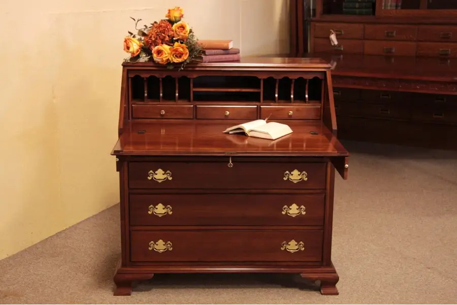 Photo of Georgian Style Cherry Dropfront Secretary Desk