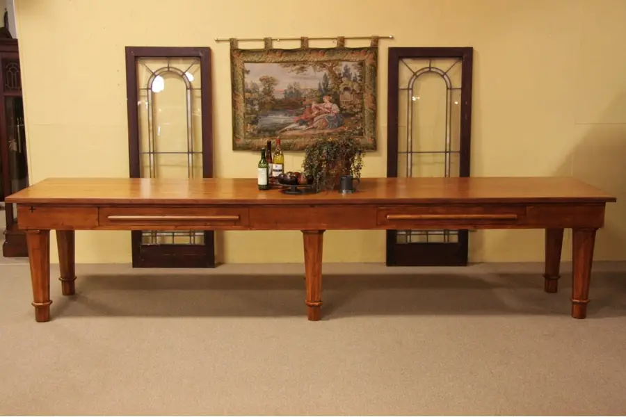 Photo of Country Pine Antique 13' Candy Store Table or Island