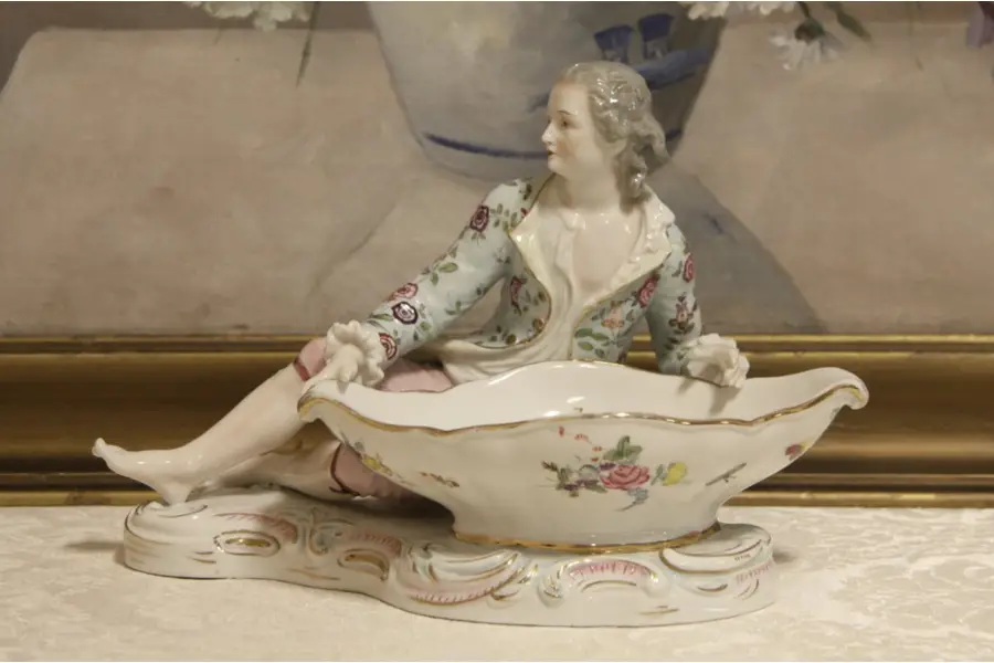 Photo of Sweetmeat Serving Dish, Hand Painted Porcelain