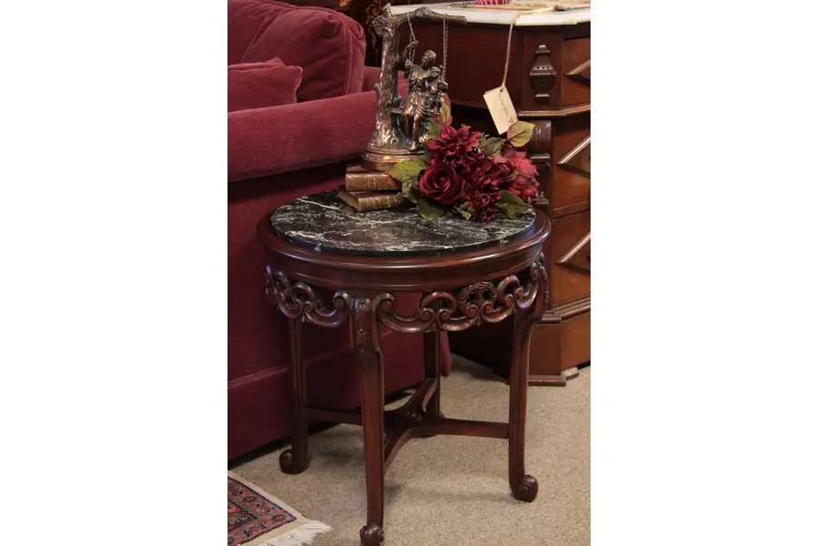 Photo of Round Marble End or Side Table