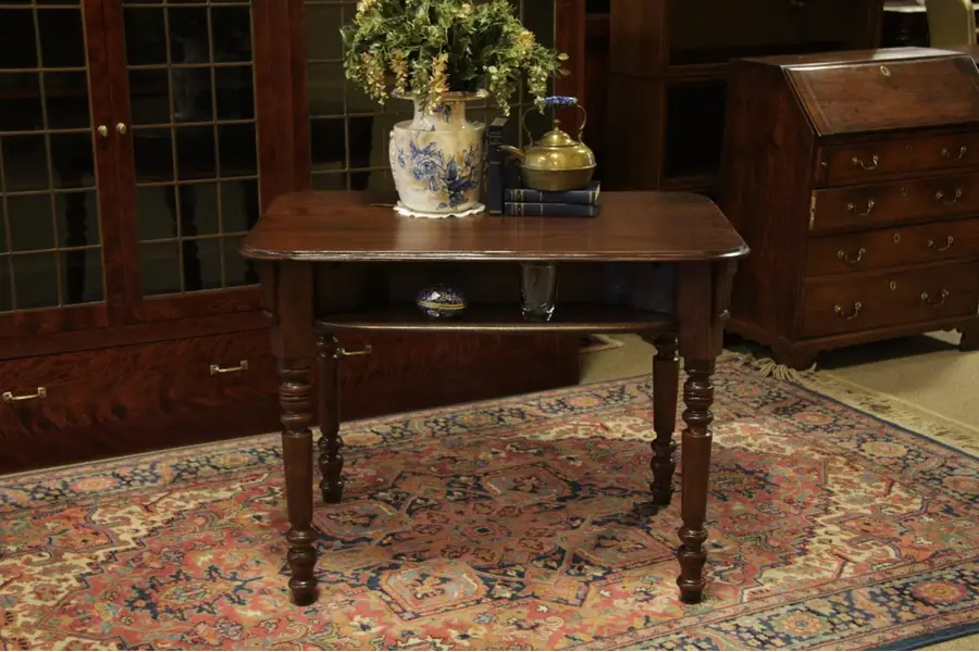 Photo of Victorian Eastlake Oak Pub or Tavern Game Table