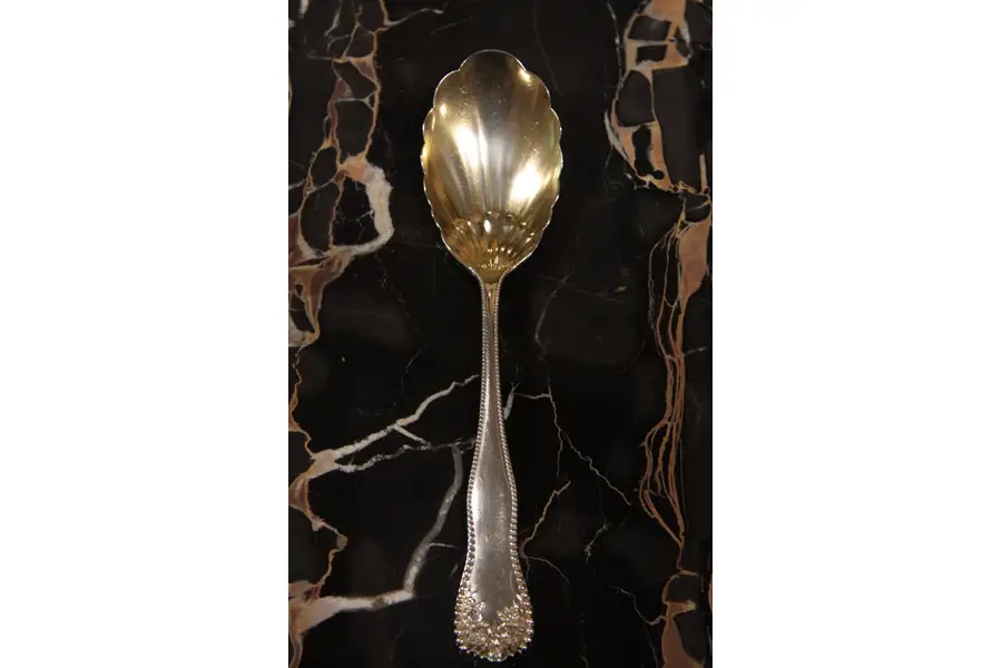 Photo of Victorian Sterling Silver Berry Serving Spoon