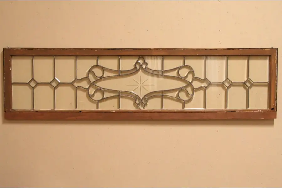 Photo of Leaded and Beveled Glass Antique 1895 Window
