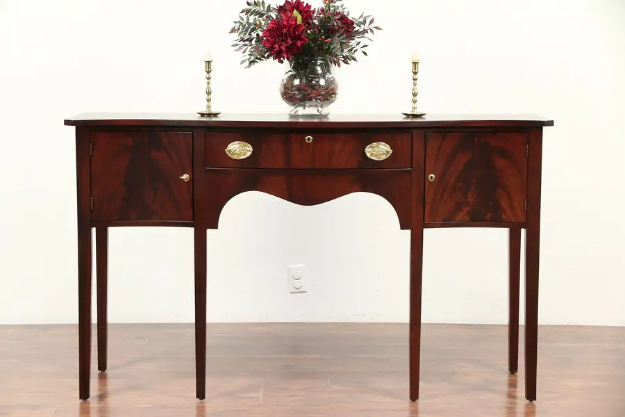 Photo of Traditional Mahogany Sideboard, Server or Hall Console, Madison Square