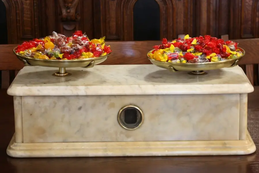 Photo of Victorian Marble & Brass 1866 Troemner Candy Scale