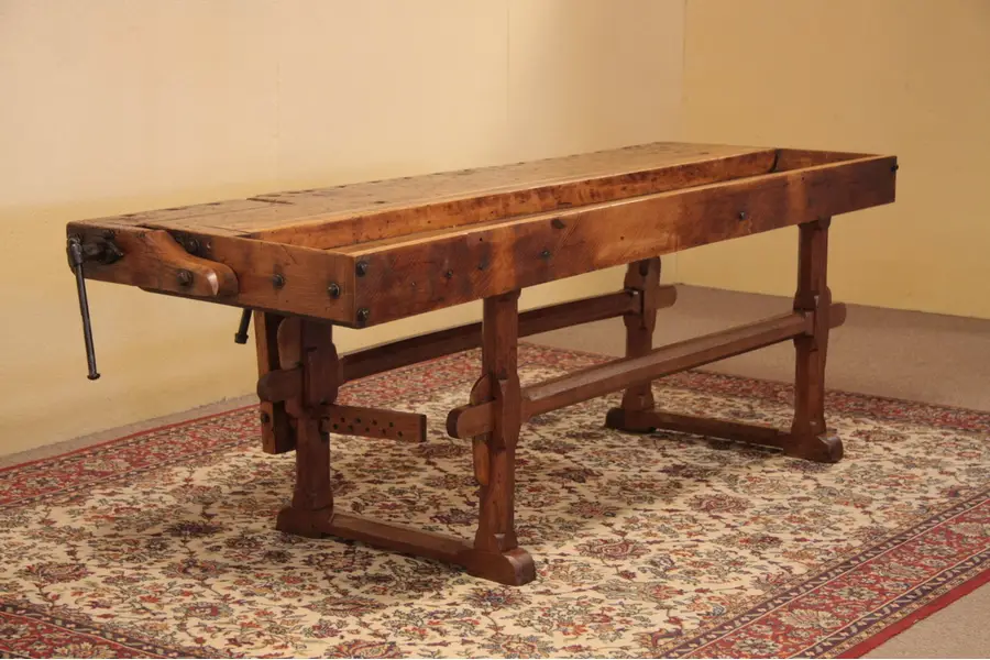 Photo of Country Carpenter's Work Bench or Kitchen Island