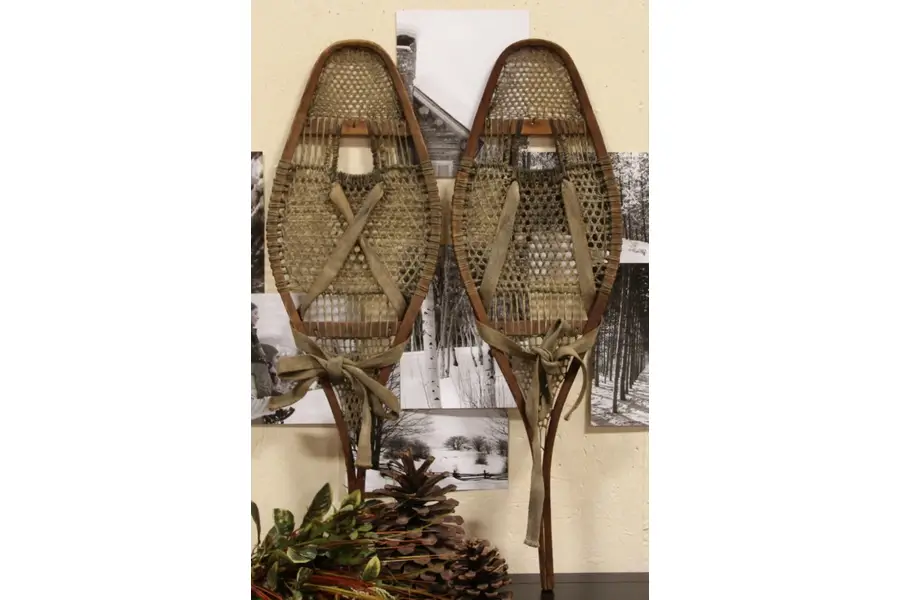 Photo of Pair 1920's Native American Snow Shoes
