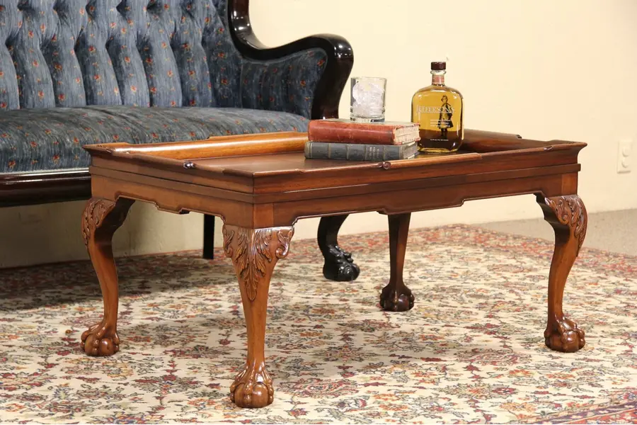 Photo of Maitland Smith Georgian Design Vintage Coffee or Cocktail Table