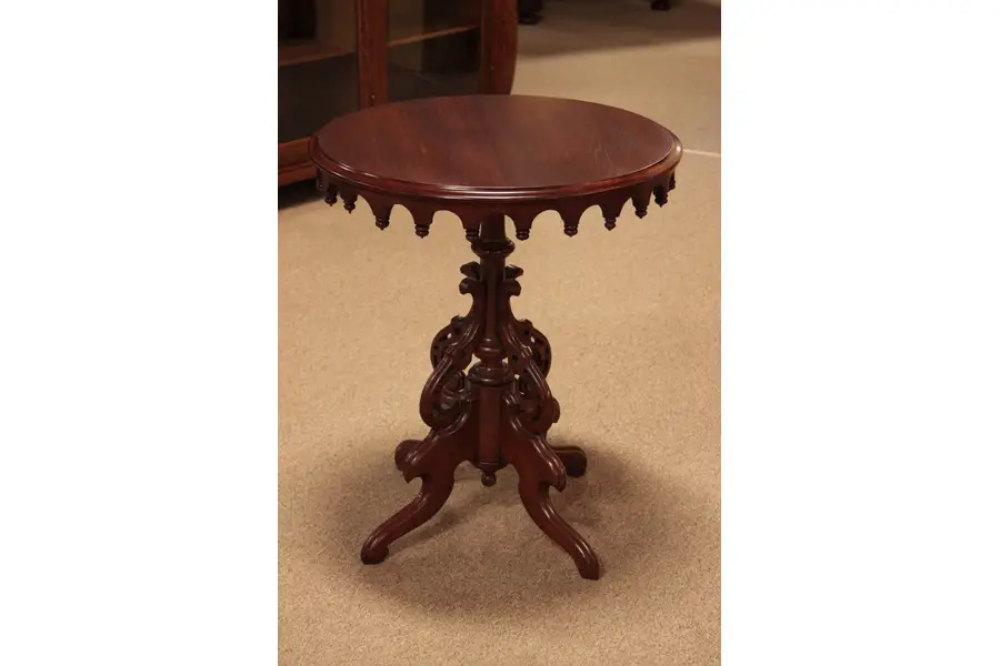 Photo of Victorian 1860 Steamboat Gothic Lamp Table