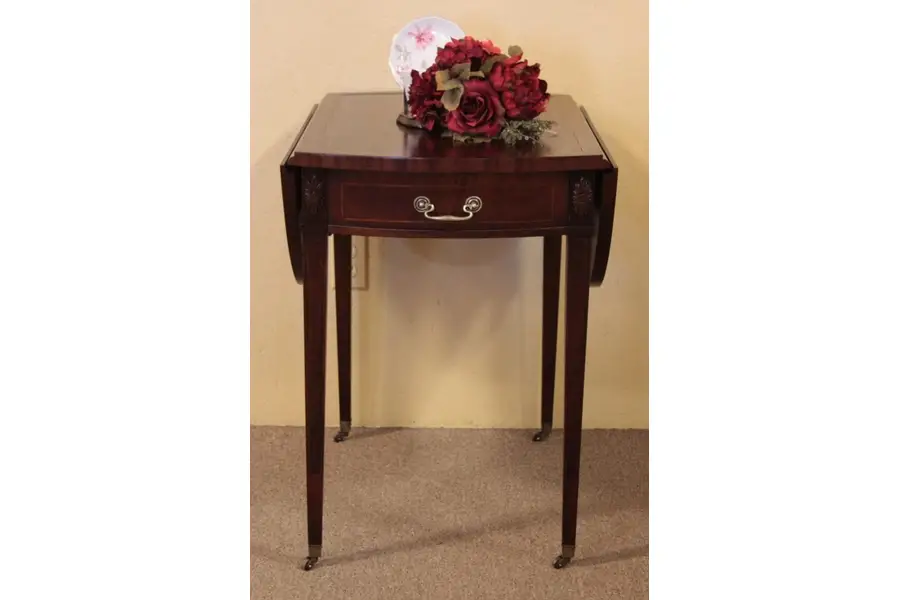 Photo of Oval Dropleaf Pembroke End or Lamp Table