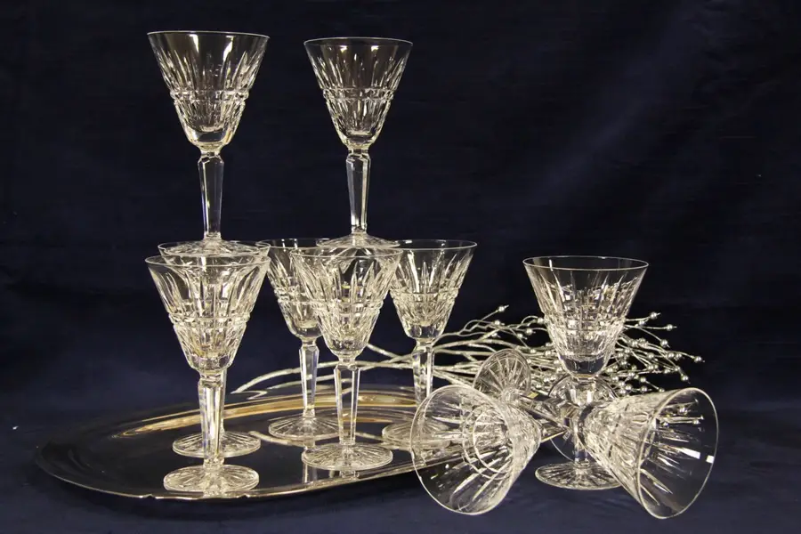 Photo of Set of 10 Waterford Glenmore Wine Goblets