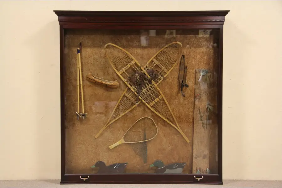 Photo of Museum Cabinet, Shadow Box 1910 Wall Display Case