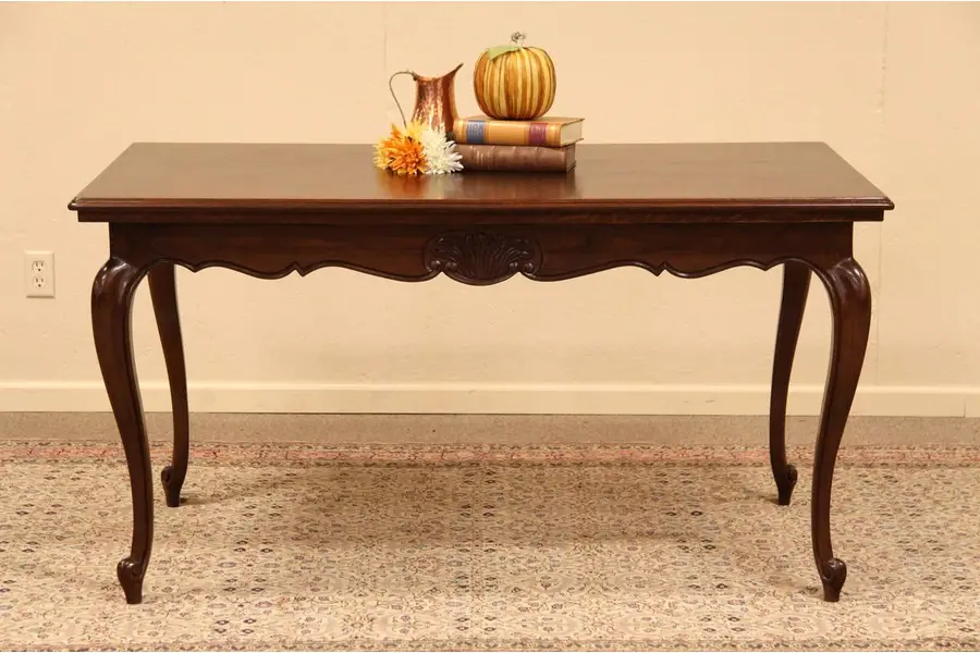 Photo of Country French Antique Oak Parquet Dining Table