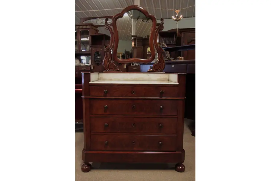 Photo of Victorian Marble Top Washstand or Server,1880's