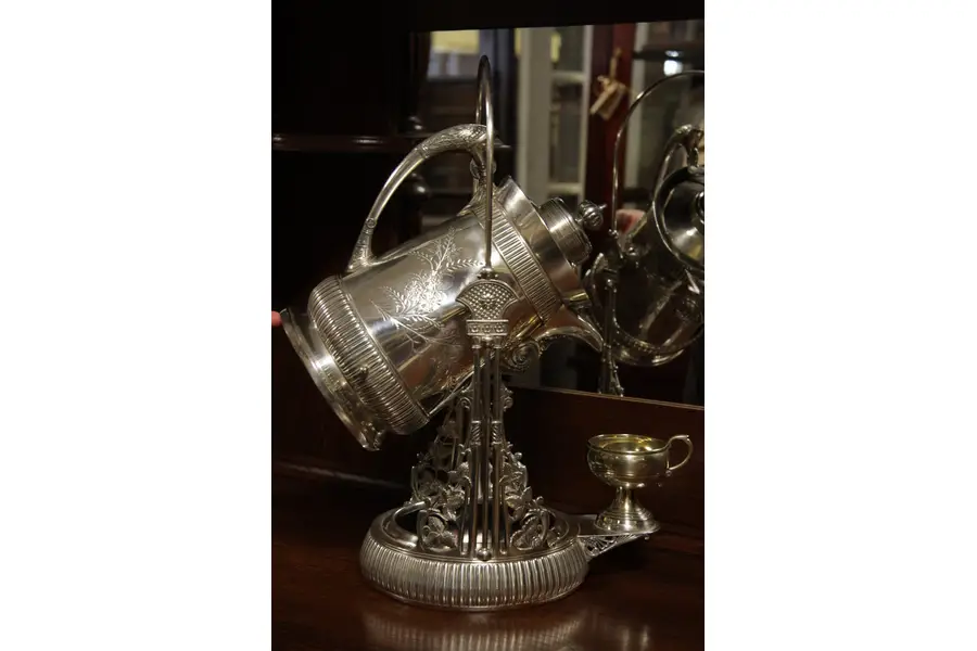 Photo of Victorian Silverplate 1880 Tilting Pitcher