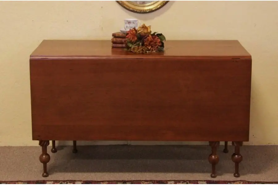 Photo of Cherry Sheraton or Federal Dropleaf Sofa Table