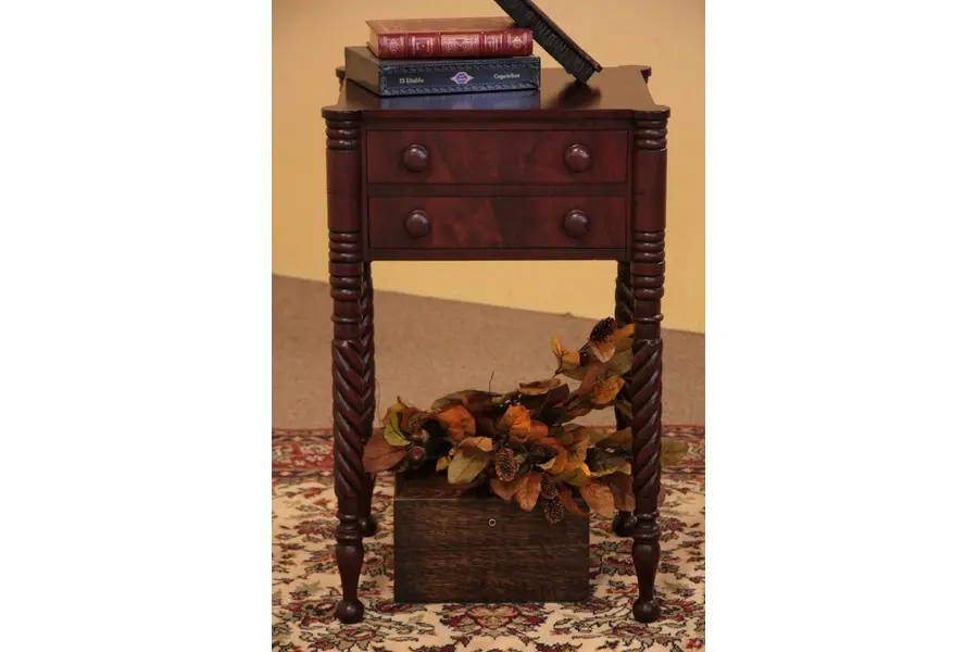 Photo of Traditional Sheraton Lamp Bedside Table, Nightstand