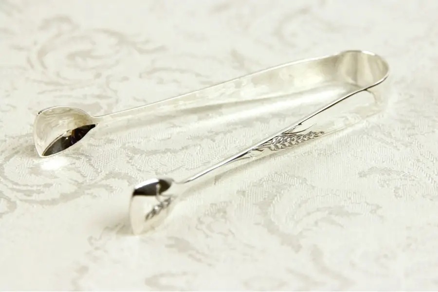 Photo of Wheat Reed & Barton Sterling Silver Serving Tongs